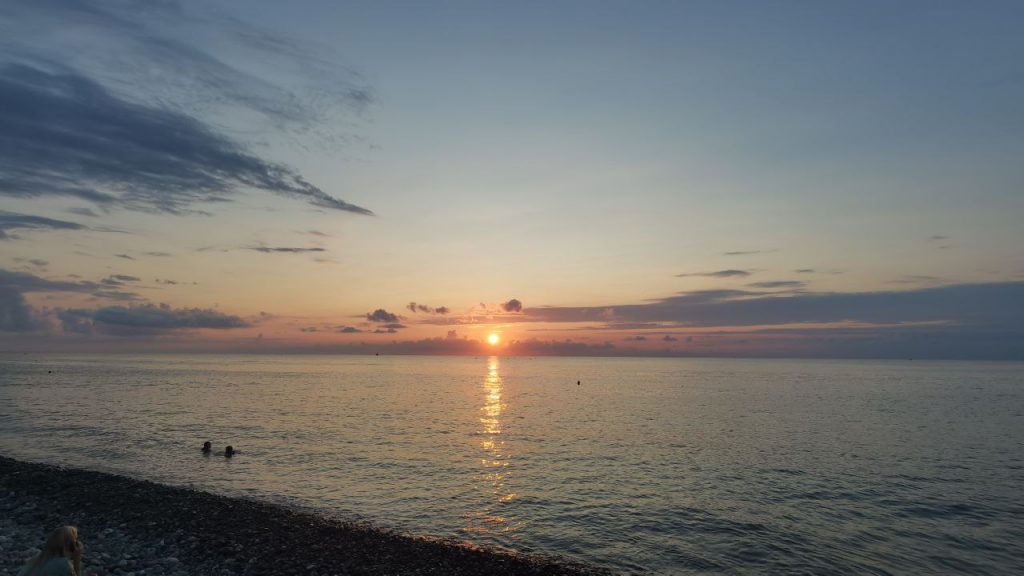 Batumi sea view in the evening