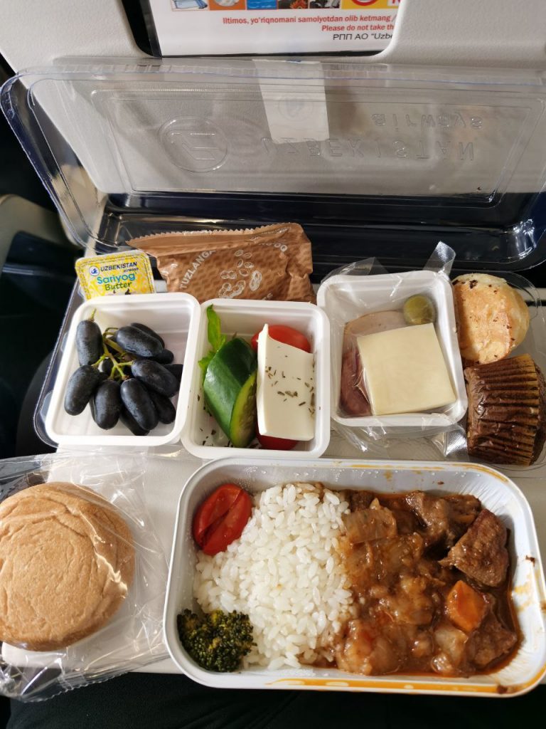 Food in Uzbekistan Airways flight